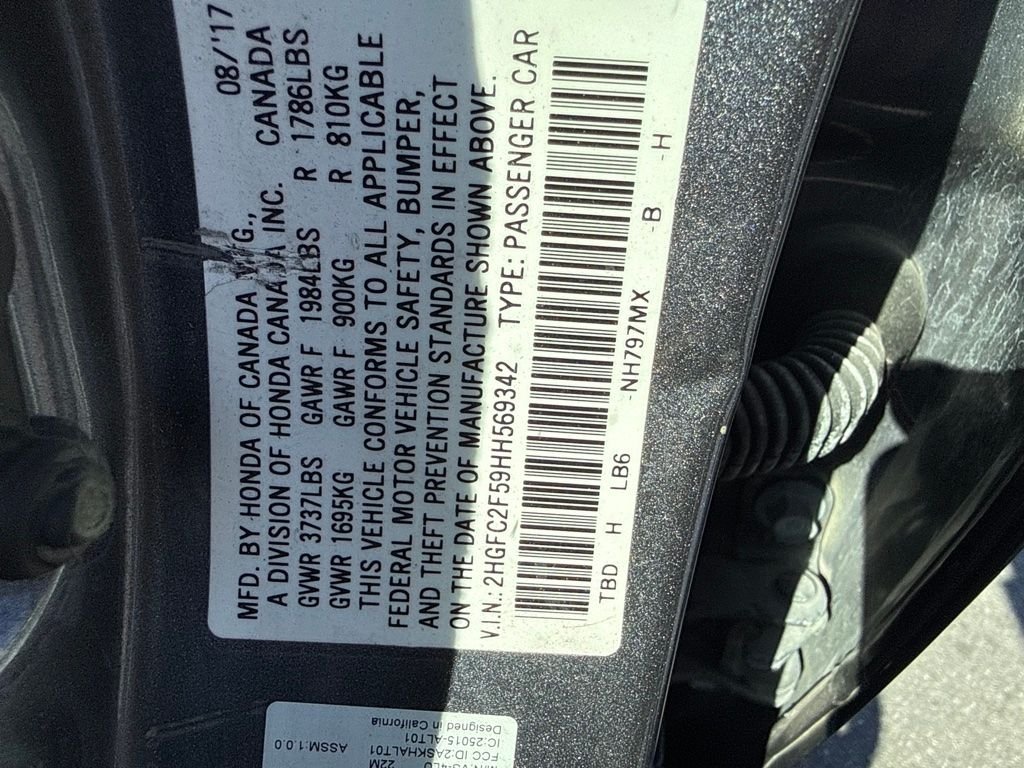 Used 2017 Gray Honda LX image 12