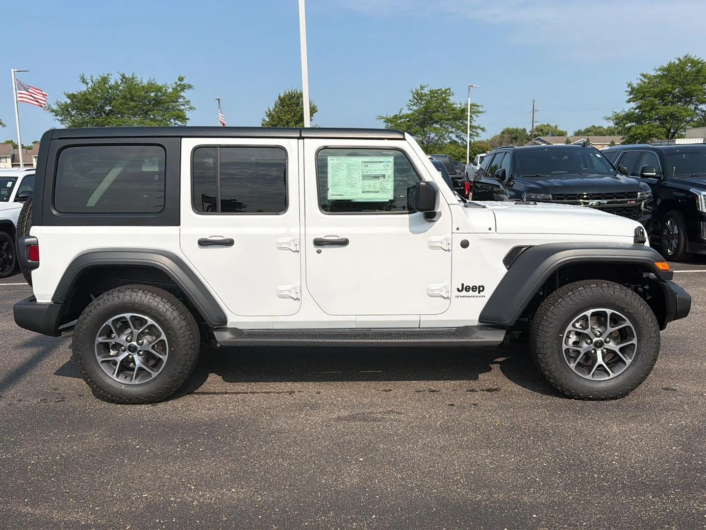 New 2026 Bright White Clearcoat Jeep Sport S image 8