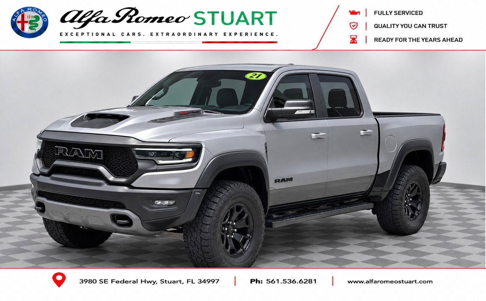 Used 2021 Silver Ram TRX image 1