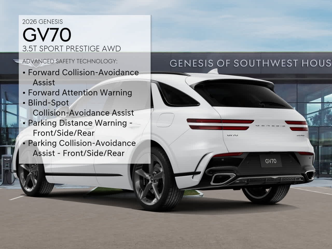 New 2026 Alta White Genesis 3.5T SPORT PRESTIGE image 7