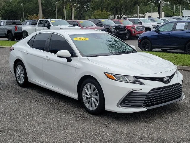 Used 2023 White Toyota LE image 1