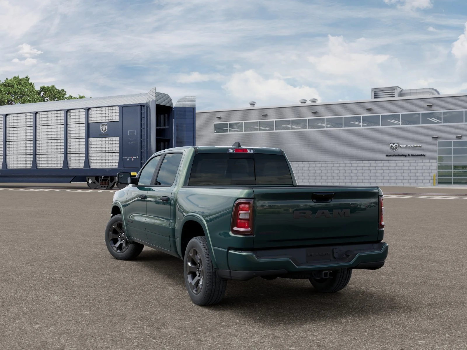 New 2026 Serrano-Green Metallic Exterior Paint RAM BIG HORN image 3