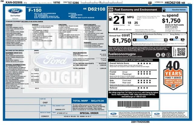 Used 2017 Oxford White Ford XLT image 33