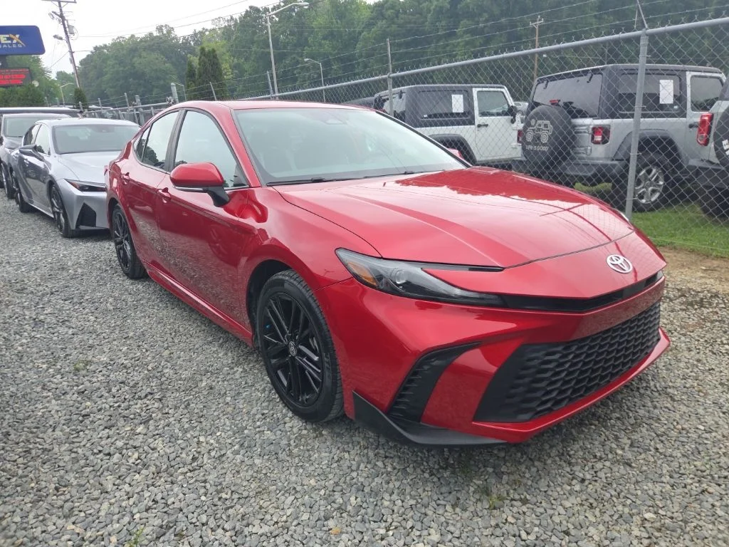 Used 2025 Red Toyota SE image 2