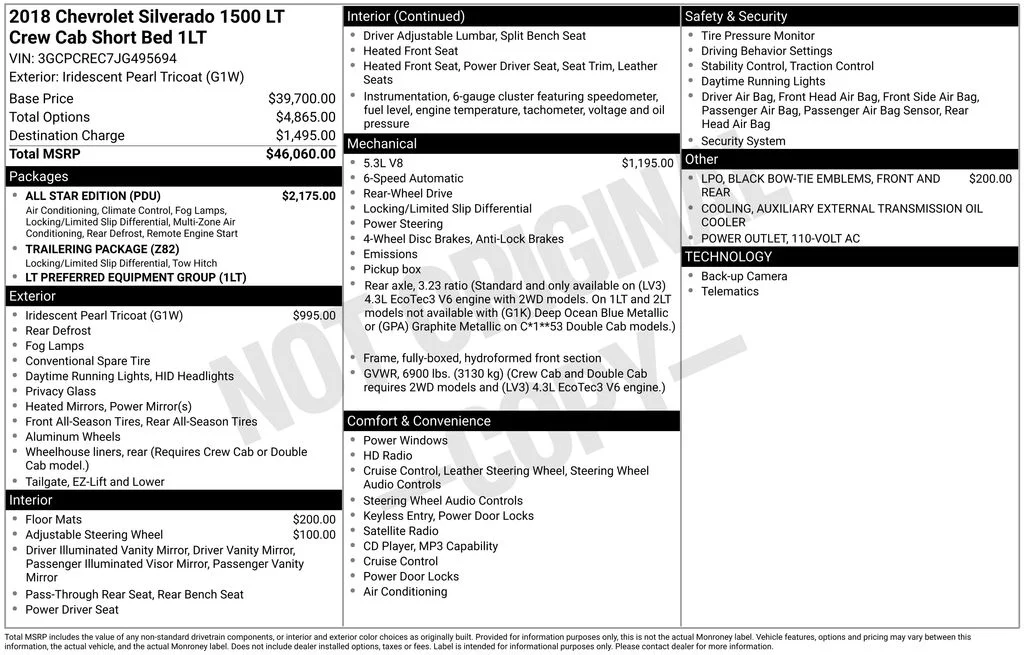 2018 Chevrolet Silverado 1500 LT Crew Cab Short Box's photo