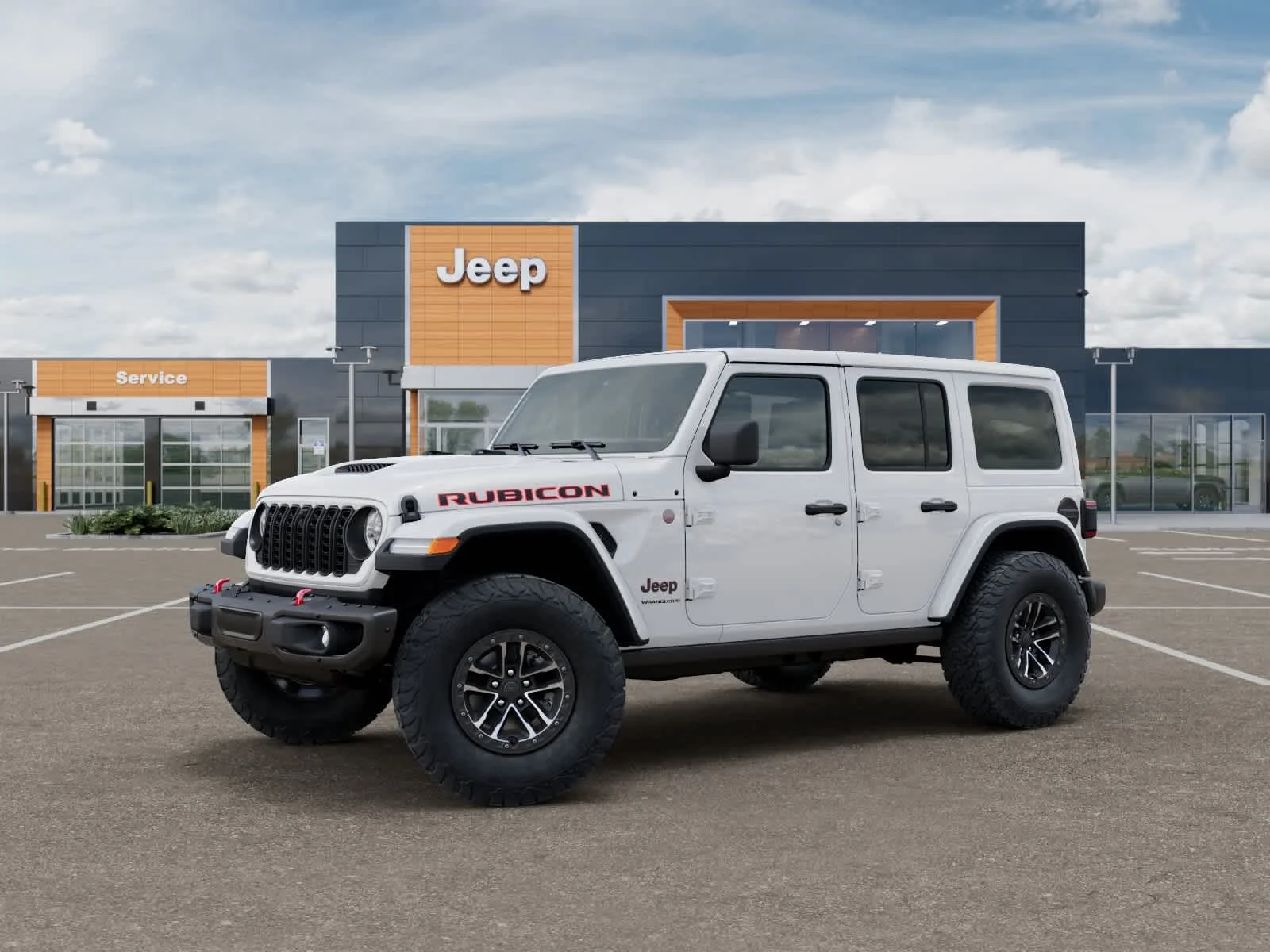 New 2026 Bright White Clearcoat Jeep Rubicon X image 2