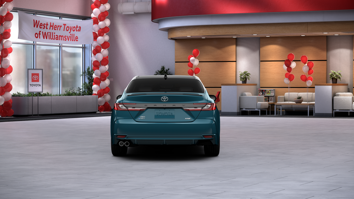 New 2026 Ocean Gem with Midnight Black Metallic roof Toyota XSE image 8