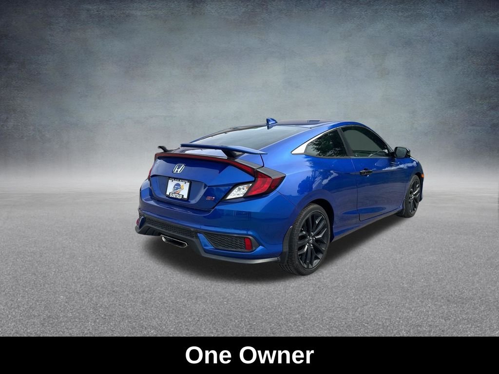 Used 2020 Aegean Blue Metallic Honda Si image 5