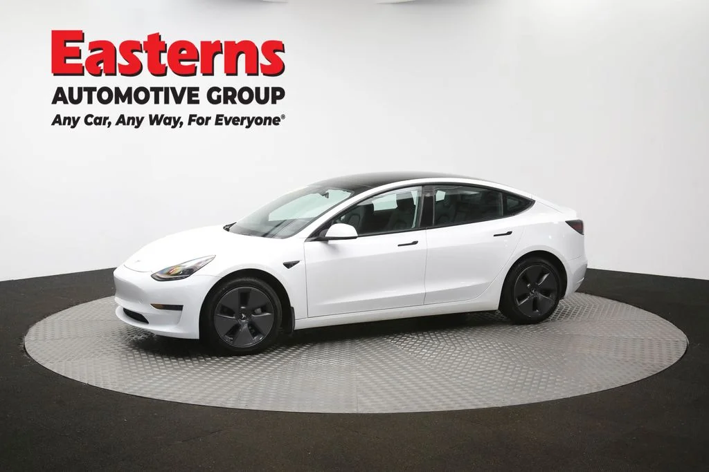 Used 2021 White Tesla Standard Range Plus image 52