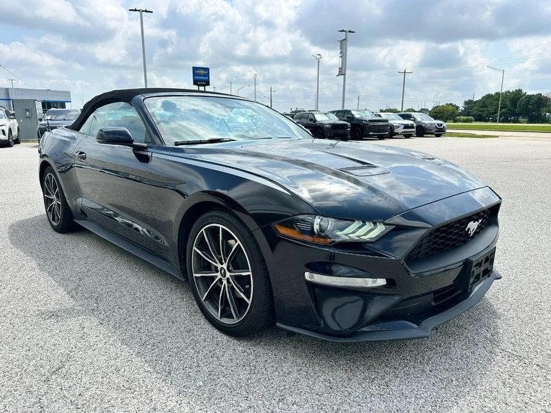 Used 2019 Shadow Black Ford EcoBoost Premium Convertible image 7