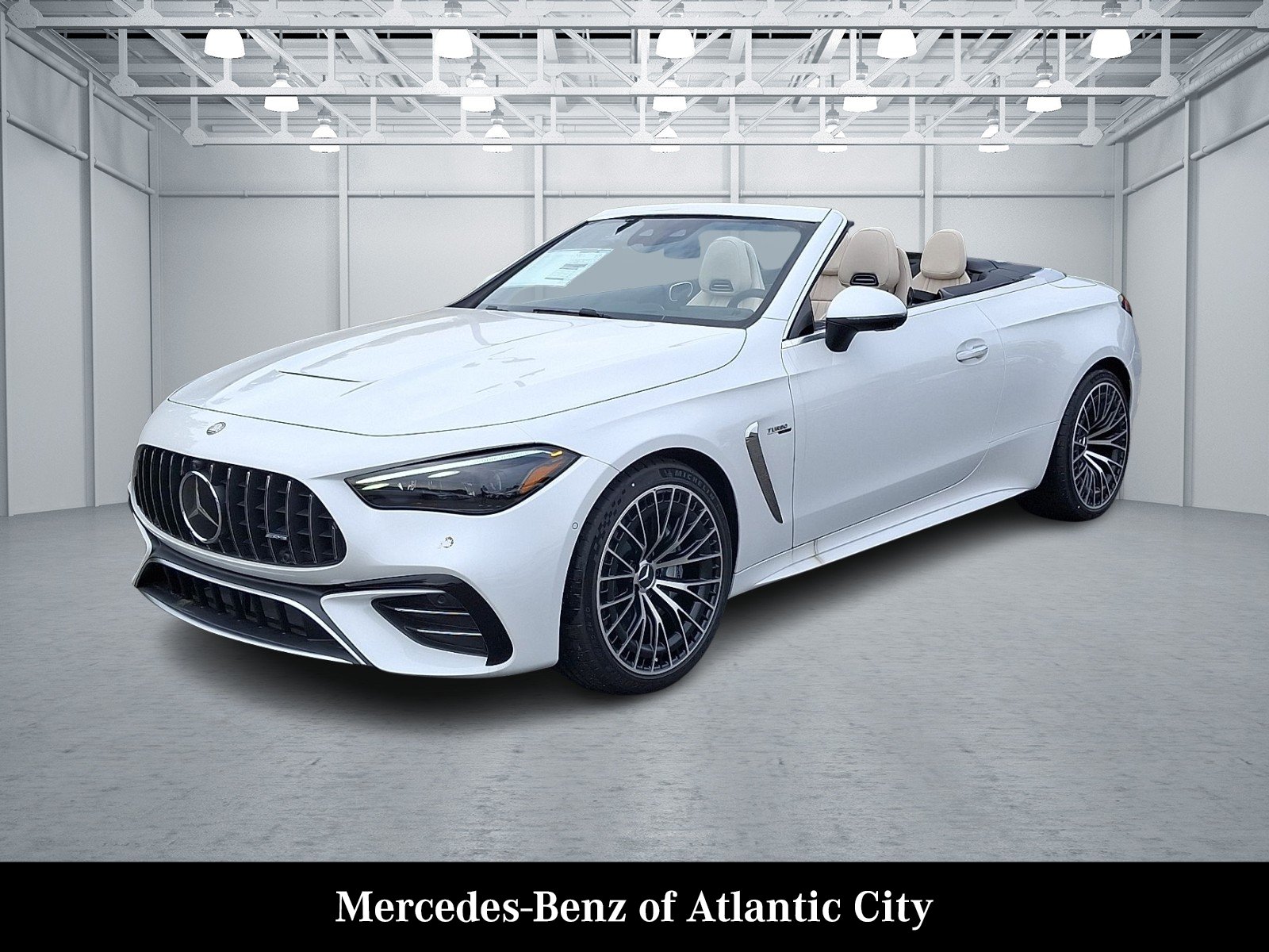 New 2026 MANUFAKTUR Moonlight White Metallic Mercedes-Benz AMG® CLE 53 4MATIC+ Cabriolet image 2
