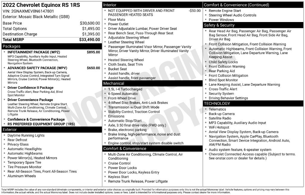 Used 2022 Black Chevrolet RS image 38