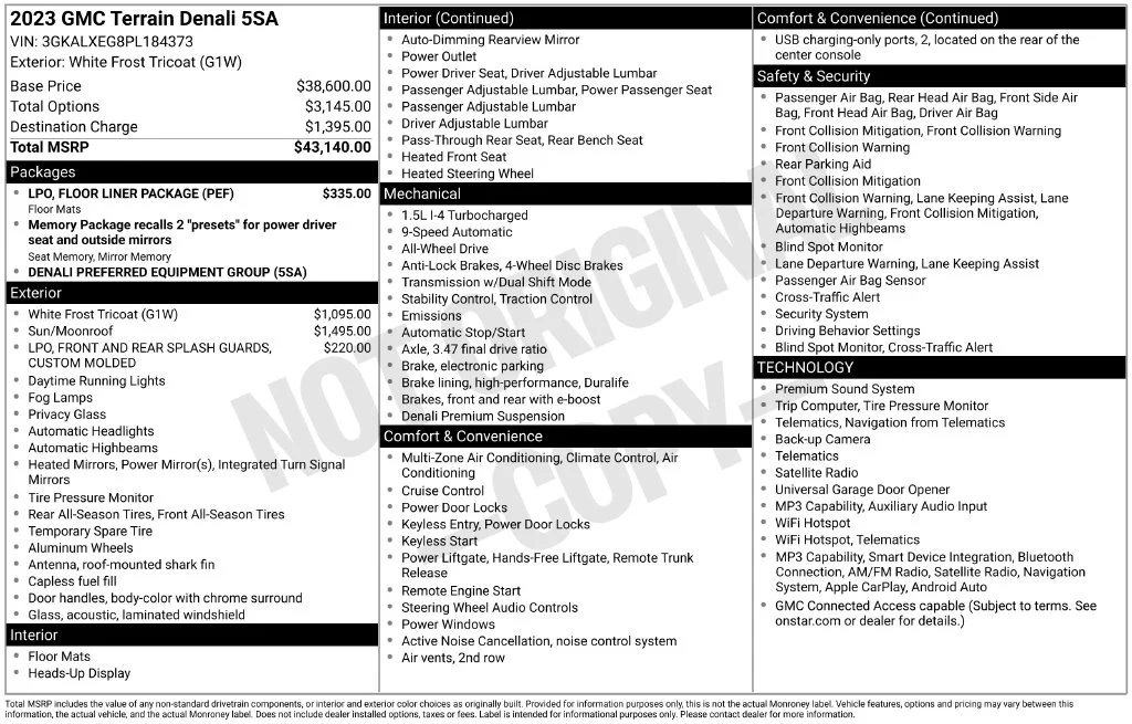 Used 2023 White GMC Denali image 11