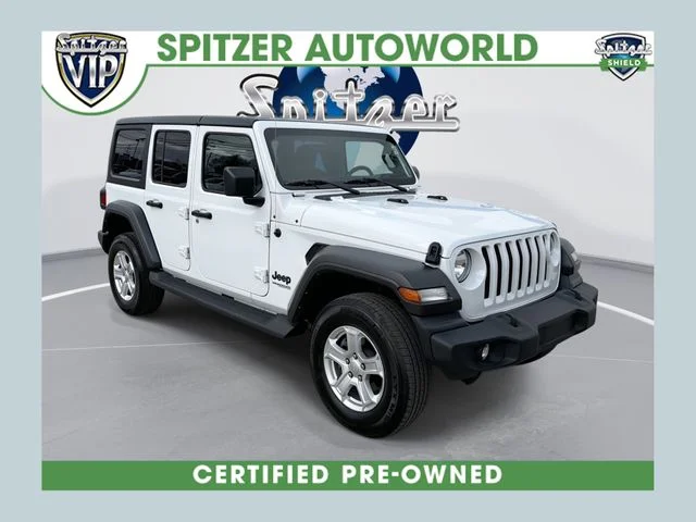 Used 2022 White Jeep Unlimited Sport S image 1
