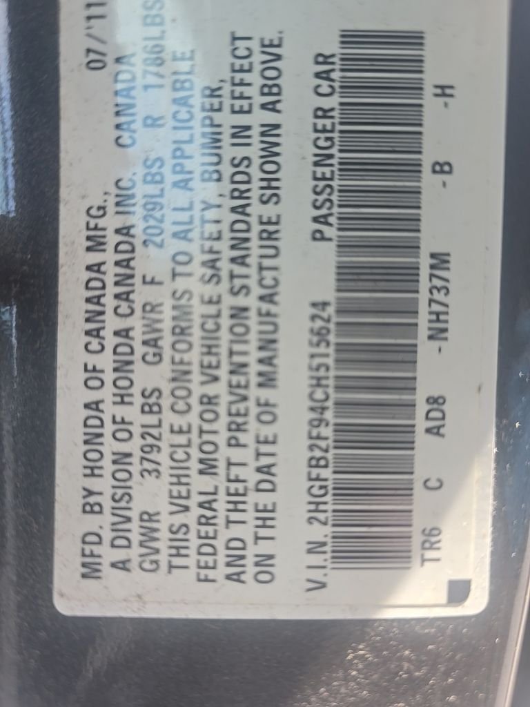 Used 2012 Gray Honda EX-L image 13