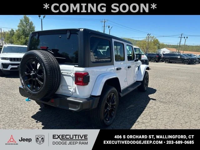 Used 2023 White Jeep Sahara 4xe image 3