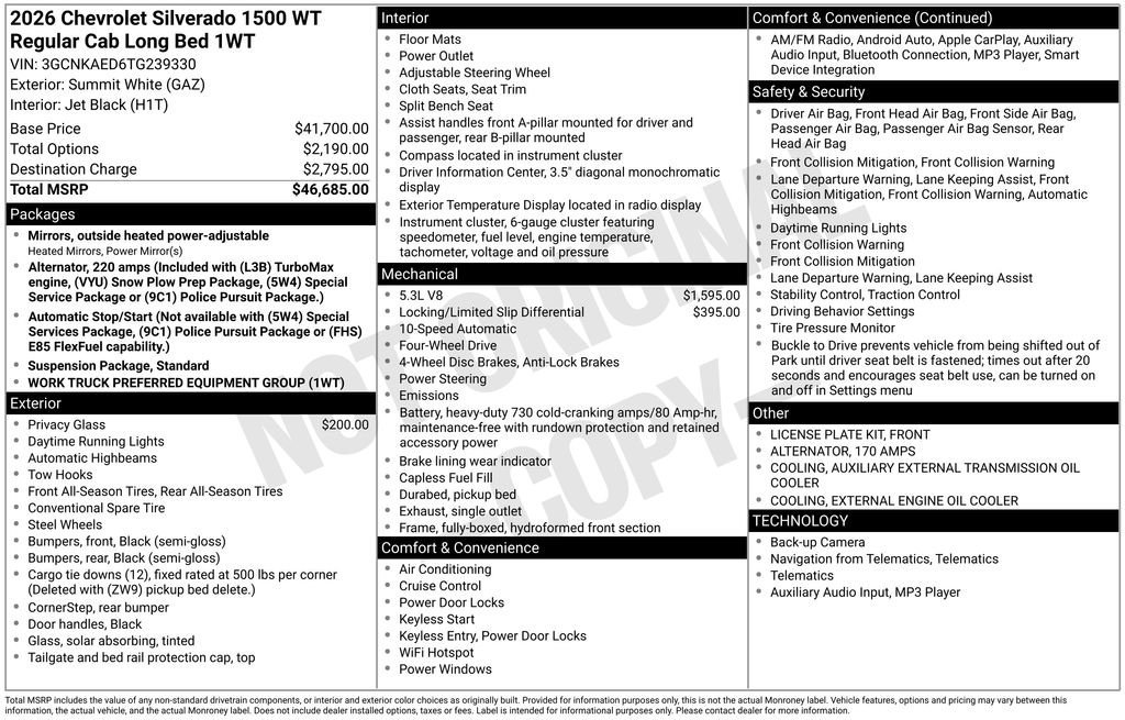 2026 Chevrolet Silverado 1500 Work Truck - Photo 6