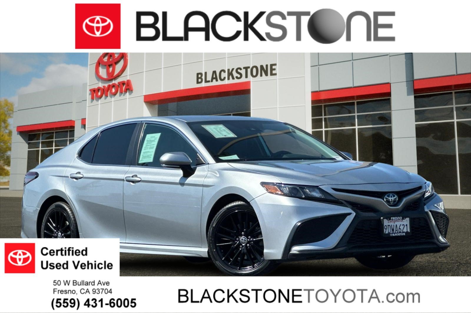 Certified Used 2023 Celestial Silver Metallic Toyota Hybrid SE image 1