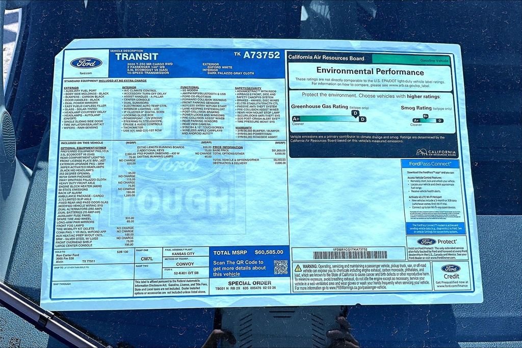 New 2026 Ford Transit-250 Base 3D Cargo Van