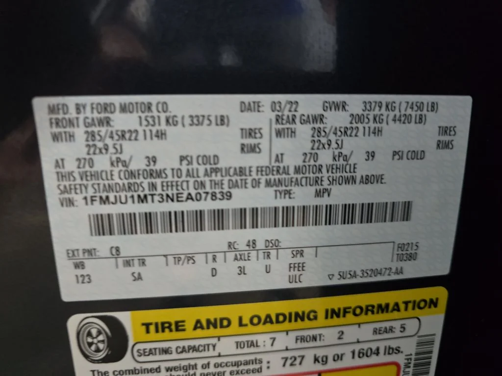 Used 2022 Stone Blue Metallic Ford Platinum image 39