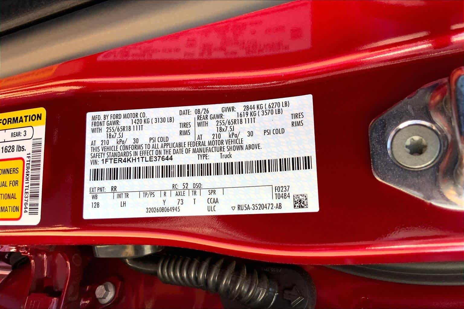 New 2026 Ruby Red Metallic Tinted Clearcoat Ford Lariat® image 21