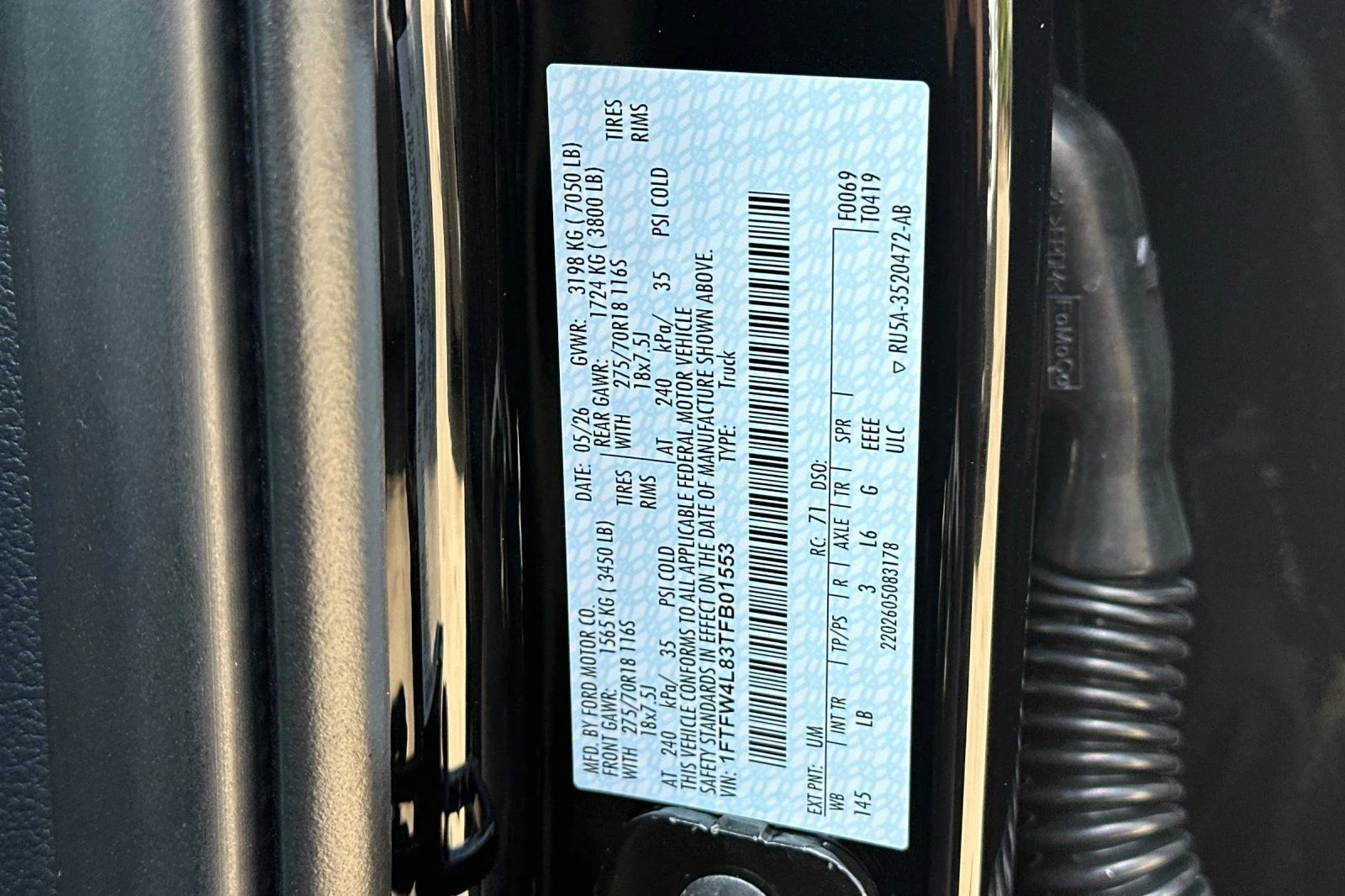 New 2026 Agate Black Metallic Ford Tremor® image 20