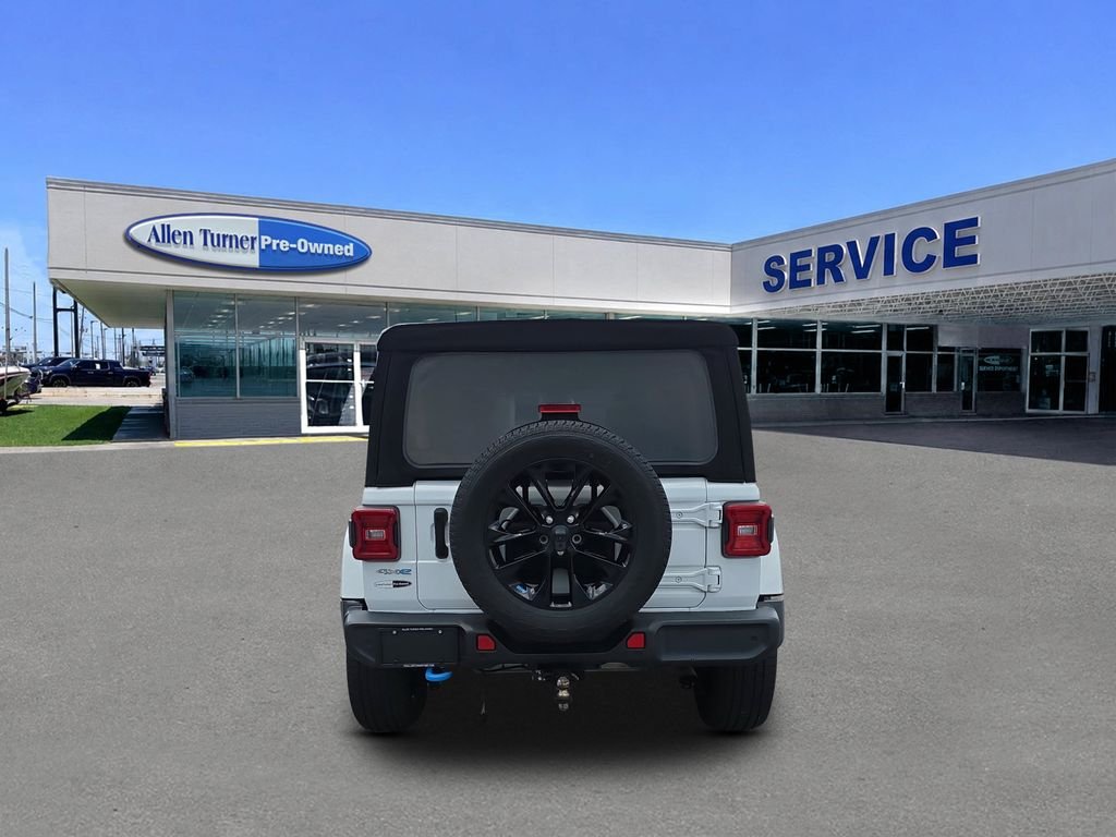 Used 2022 Bright White Clearcoat Jeep Unlimited Sahara 4xe image 7