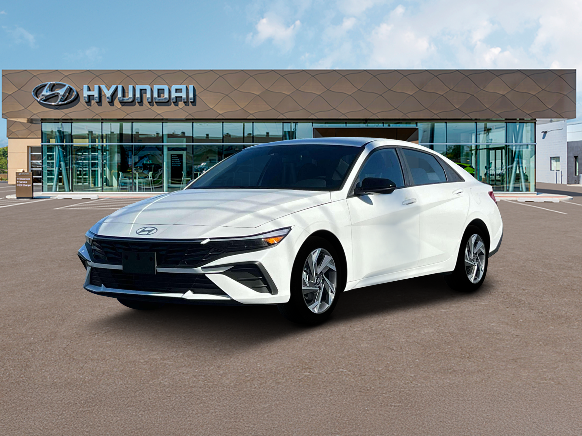 New 2025 White Hyundai SEL Sport image 1