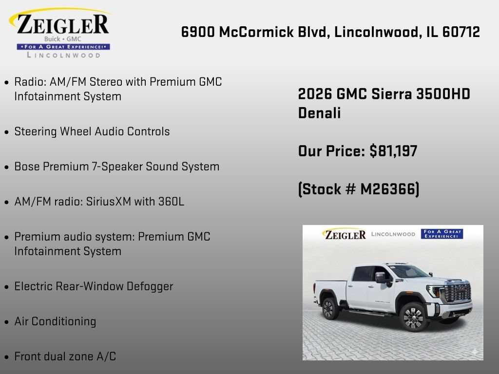 New 2026 Glacier White Tricoat GMC Denali image 12