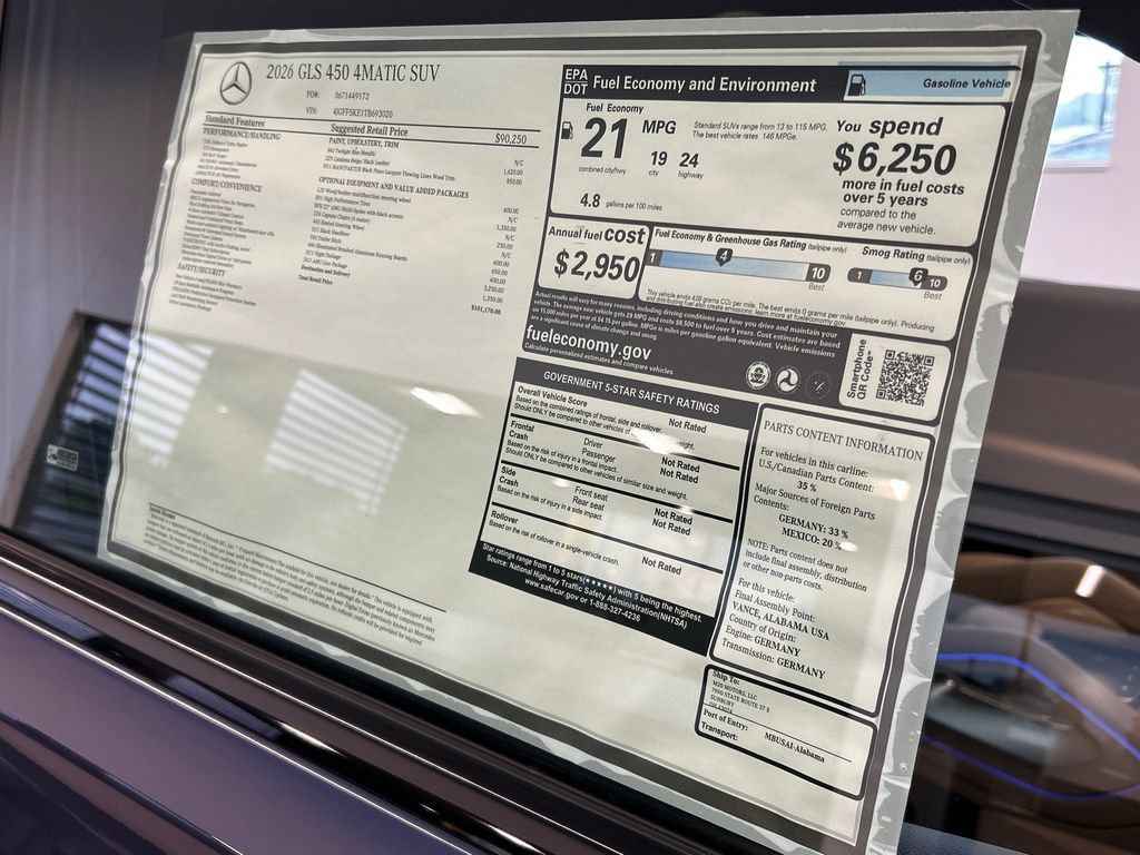 New 2026 Twilight Blue Metallic Mercedes-Benz GLS 450 image 78