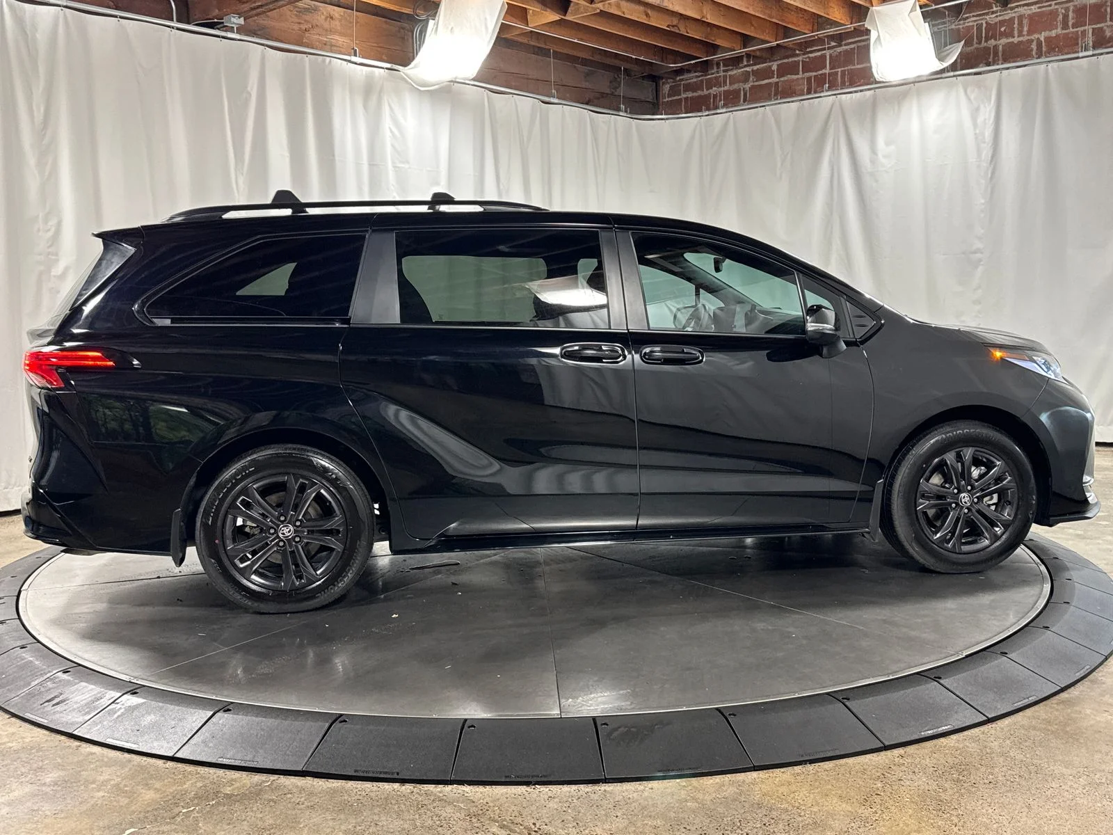 Used 2025 Midnight Black Metallic Toyota XSE 7 Passenger image 6