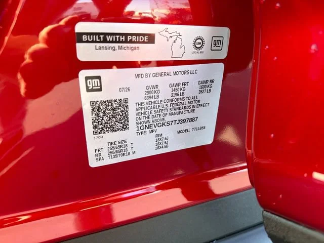 New 2026 Radiant Red Tintcoat Chevrolet LT image 33