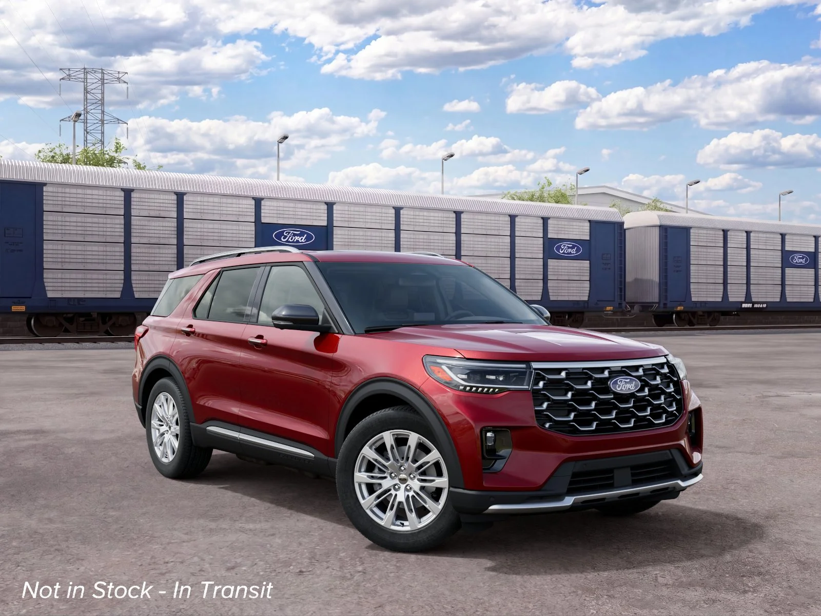 New 2027 Red Ford 4DR 4WD PLTNM image 4