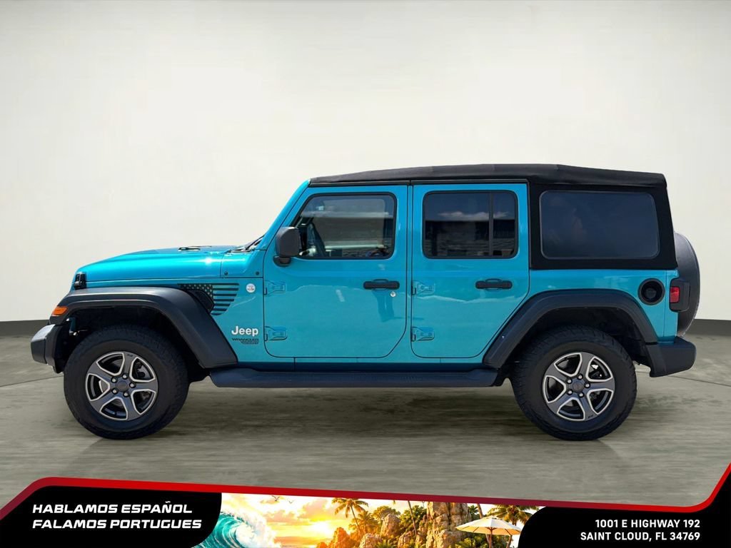 Used 2019 Teal Jeep Sport S 4x4 image 3