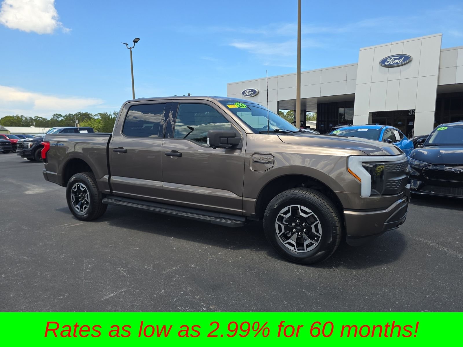 Certified 2023 Ford F-150 Lightning XLT with VIN 1FTVW1EL6PWG58751 for sale in Spring Hill, FL