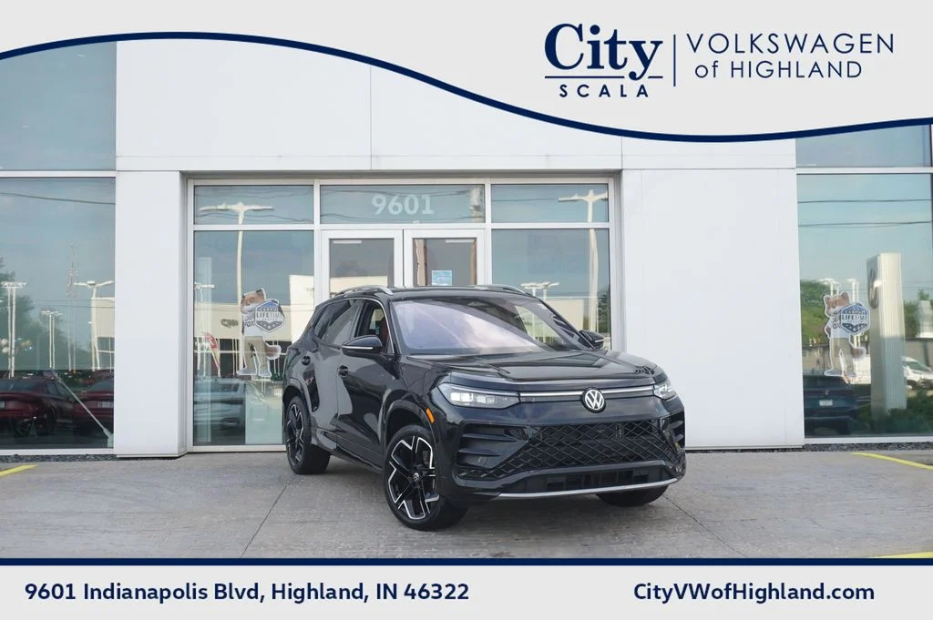 Certified Used 2025 Black Volkswagen 2.0T SEL R-Line image 1