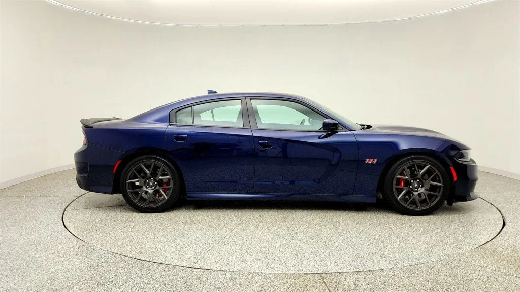 Used 2017 Contusion Blue Pearlcoat Dodge R/T Scat Pack RWD w/ Alcantara Pkg & Beats Audio image 4
