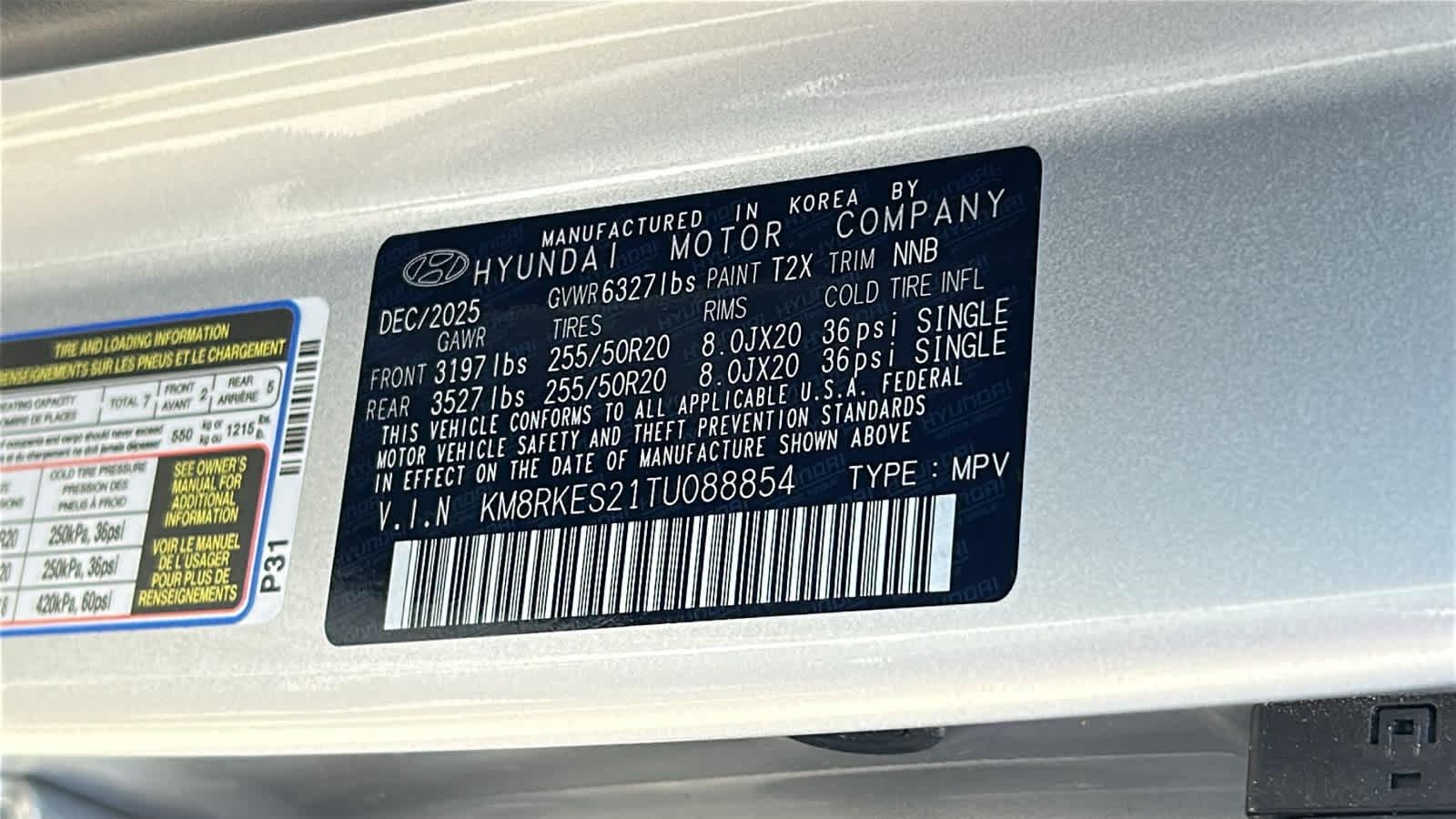 New 2026 Typhoon Silver Metallic Hyundai Limited AWD image 60
