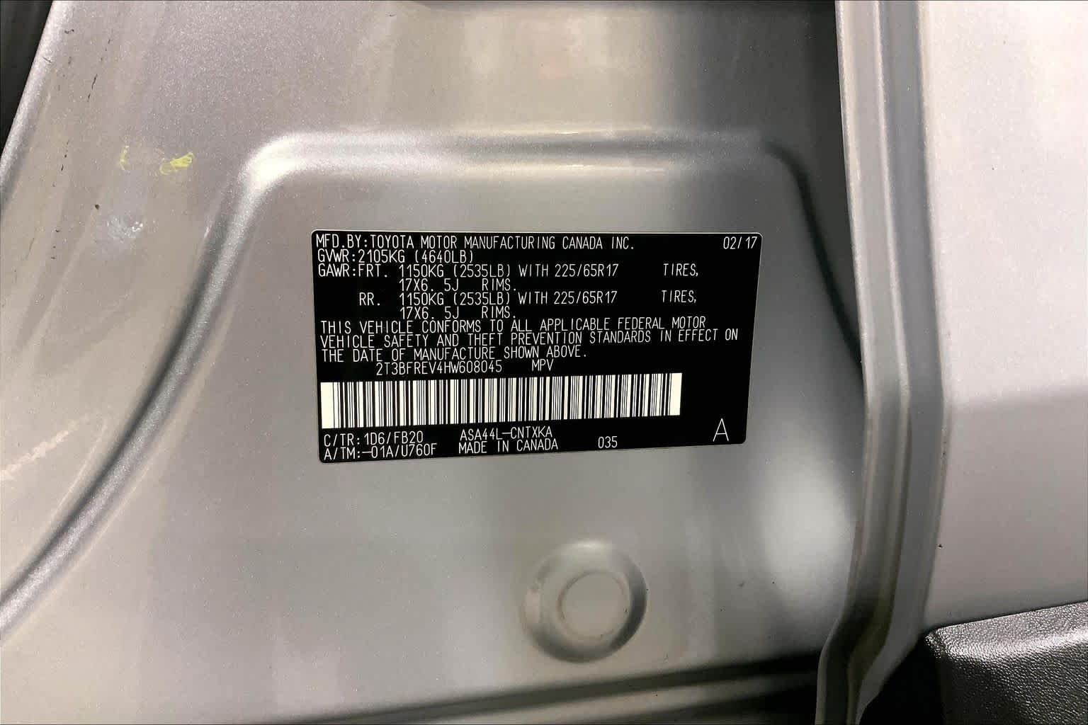 Used 2017 Silver Sky Metallic Toyota LE image 37