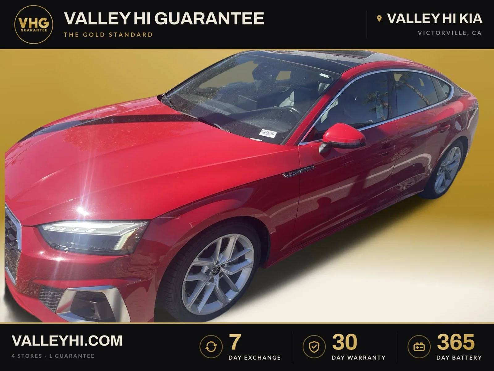 Used 2024 Progressive Red Metallic Audi 45 S line Premium Plus image 1