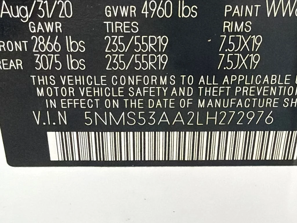 Used 2020 Gray Hyundai Limited image 34