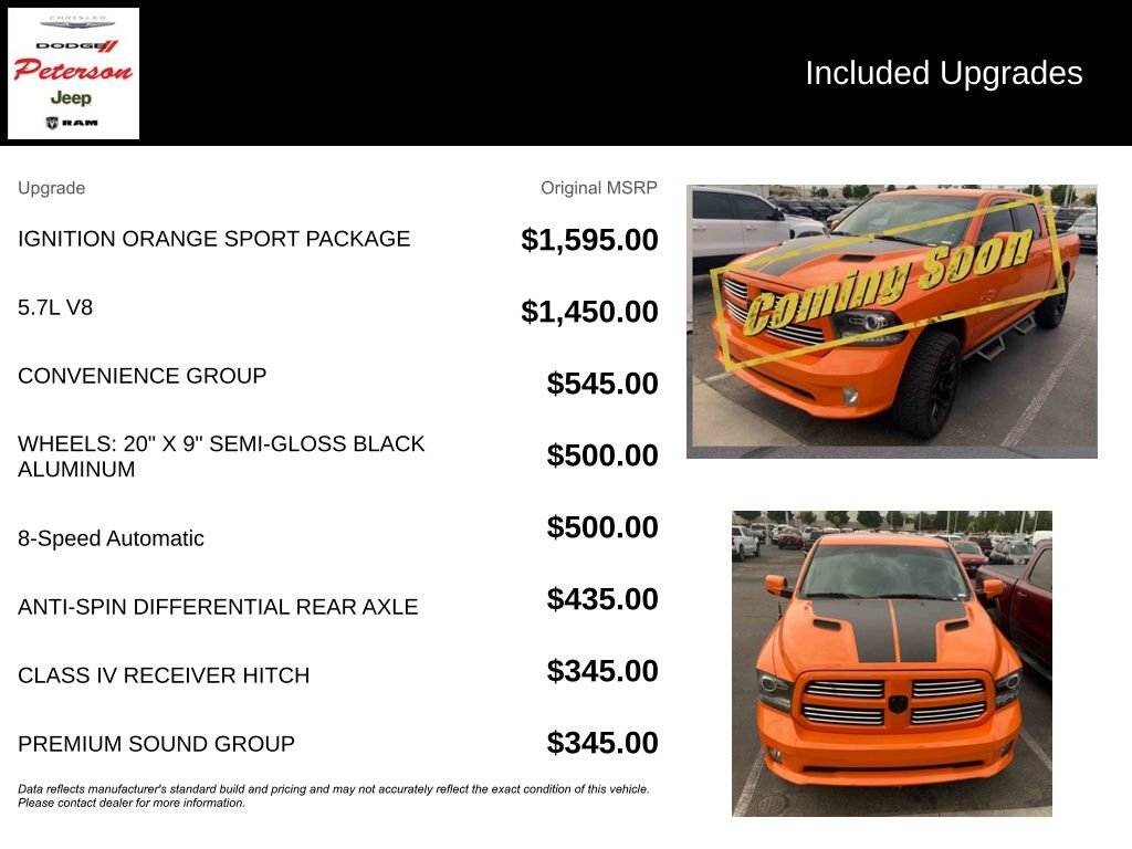 Used 2017 Orange Ram Sport image 11