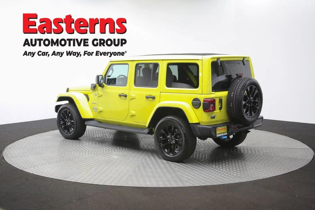 Used 2022 Yellow Jeep Unlimited Sahara 4xe image 64