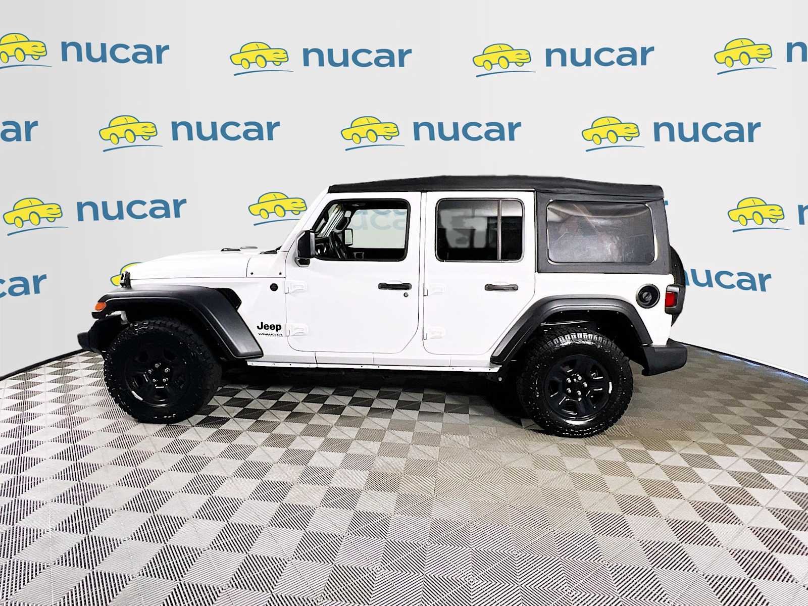 Used 2022 Bright White Clearcoat Jeep Unlimited Sport image 4
