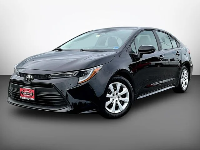 Certified Used 2025 Black Toyota LE image 3