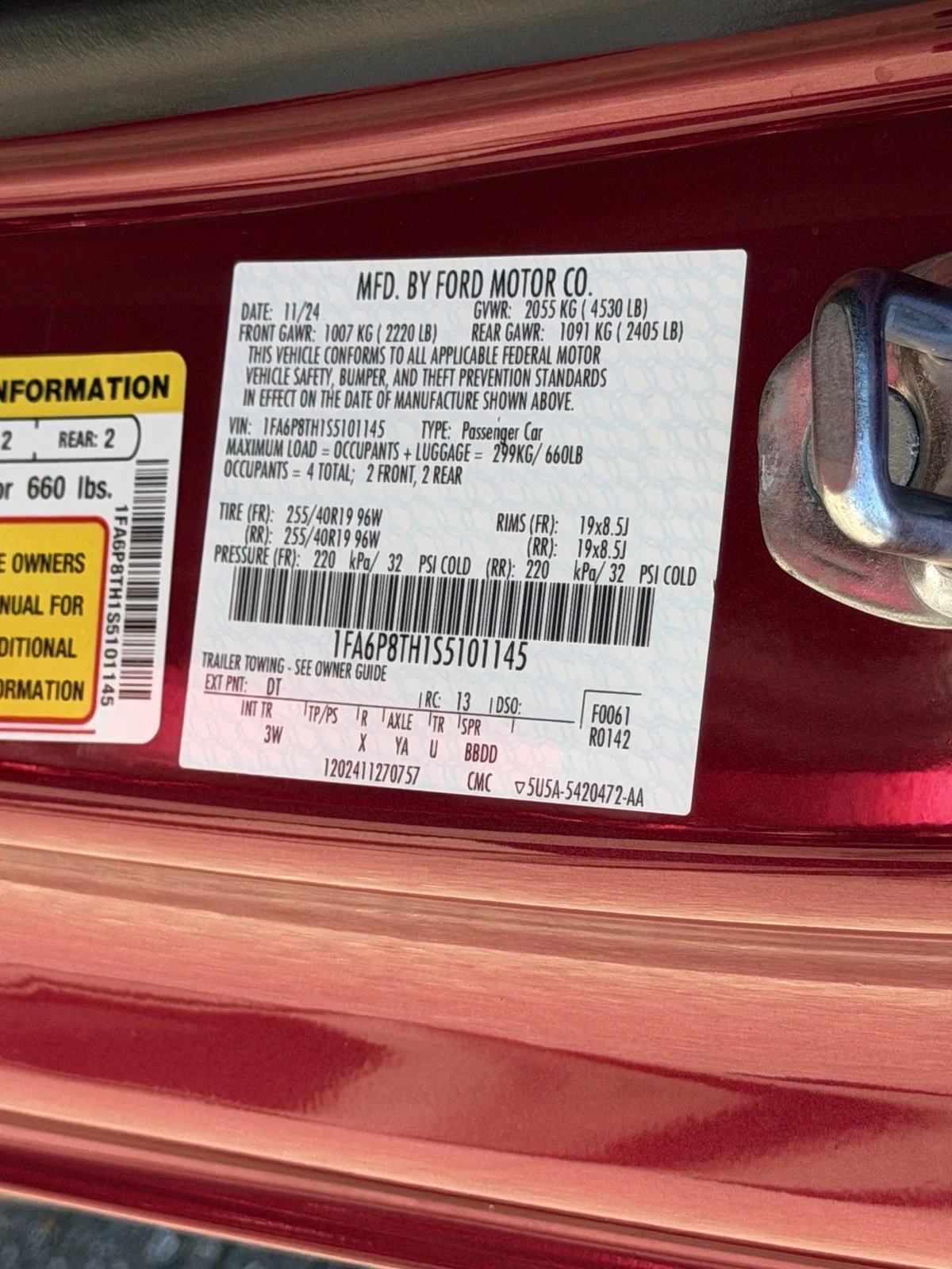 Certified Used 2025 Molten Ford EcoBoost Premium image 25