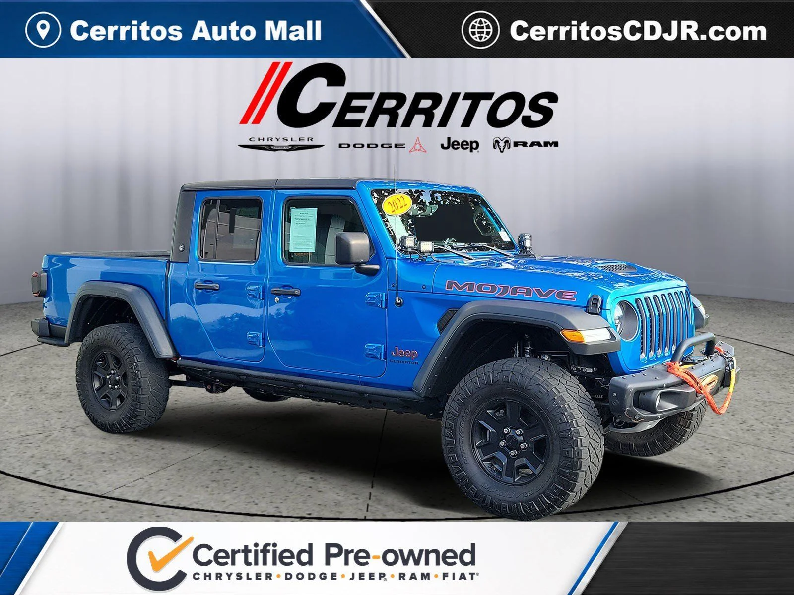 Certified Used 2022 Blue Jeep Mojave image 1