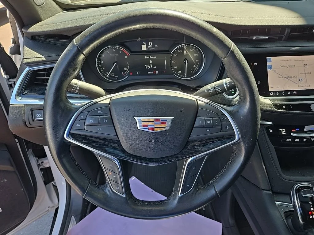 Used 2023 Crystal White Tricoat Cadillac Premium Luxury image 21