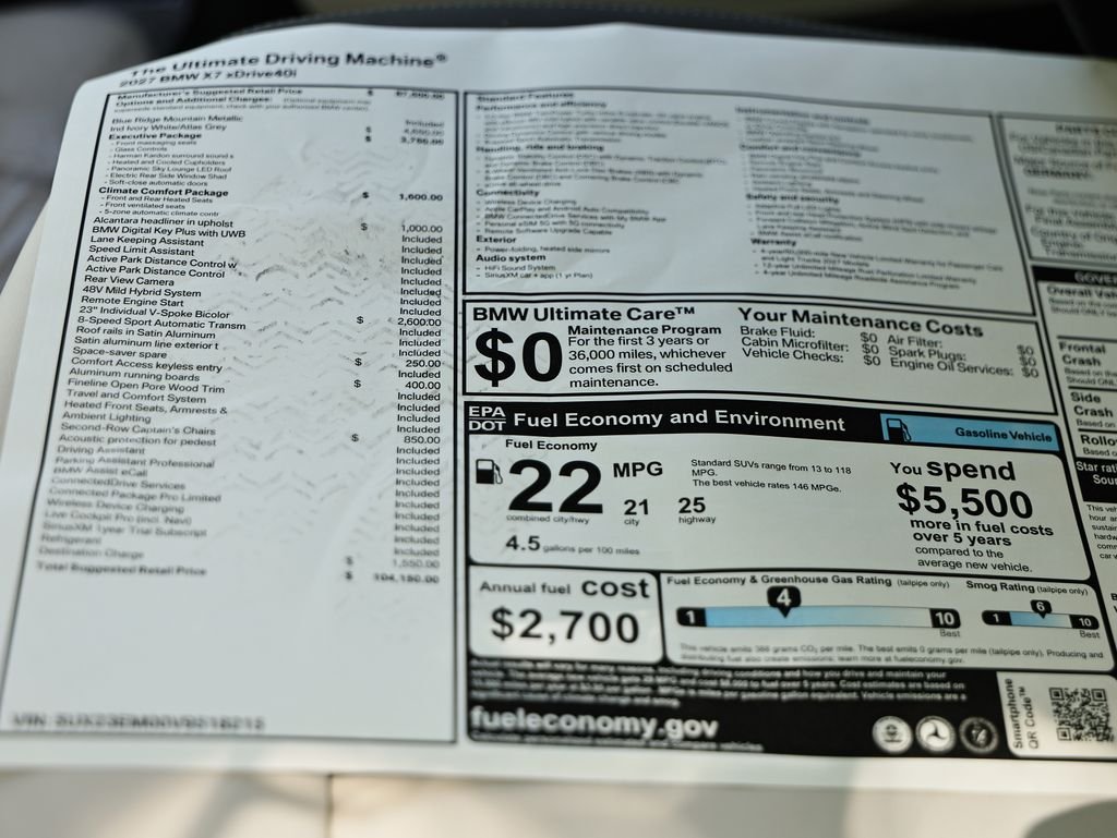 New 2027 Blue Ridge Mountain Metallic BMW xDrive40i image 26