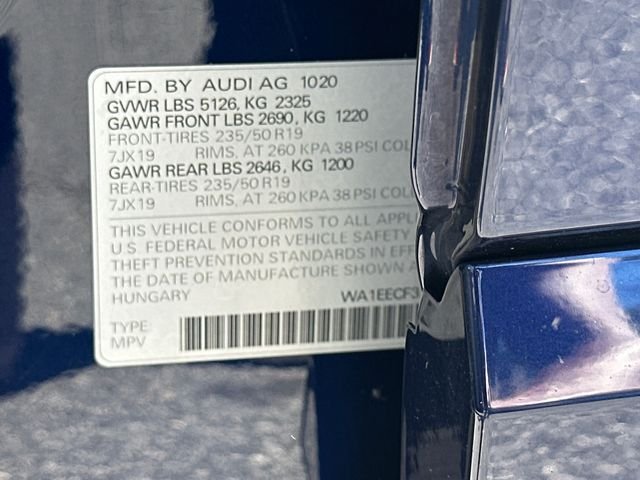Used 2021 Blue Audi Premium Plus image 34